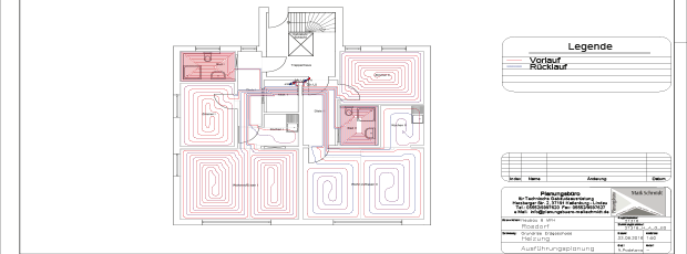 Neubau eines 6 Familiehauses Rosdorf Göttingen Deutschland TGA Heizung Lüftung Sanitär